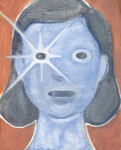 メカラヒカリ　oil on canvas  273×220mm  個人蔵