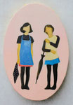After the rain　 oil on canvas  180×120mm (楕円)