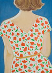 “Floral dress” Oil on canvas 333×242mm 2020   個人蔵　private collection