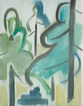 "trees" Oil on canvas  455×380mm 2021