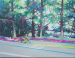 疾走　 oil on canvas  318×410mm  個人蔵
