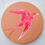 10.swallow   oil on canvas 20cm(直径)  個人蔵　private collection