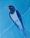 swallow　 oil on canvas  180×140mm  個人蔵　private collection