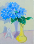 hydrangea  oil on canvas  180×140mm  