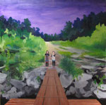 ふたりとあなた　oil on canvas 1455×1455mm