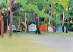 森にひそむ  hide in the forest   oil on canvas   725×900mm 個人蔵