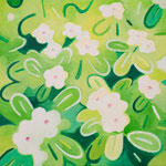 “ 日々草 ” Oil on canvas 273×273mm 2020