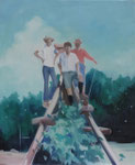 「hikers」oil on canvas  605×500mm   (F12) 