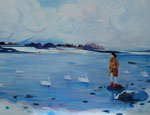 「北風」 oil on canvas  500×650mm (P15)  