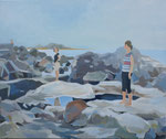 決闘　 oil on canvas  380×455mm