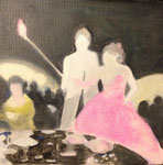 光　oil on canvas  273×273mm  個人蔵
