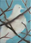 "a windy day"  Oil on canvas  455×380mm  2021 個人蔵　private collection