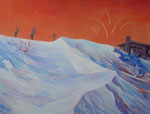 山のあなたの空遠く  oil on canvas  606×910mm