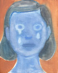 メカラウロコ　oil on canvas 273×220mm 個人蔵