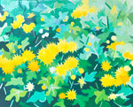 十日の菊   oil on canvas  220×273mm  個人蔵　private collection