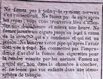 26 octobre 1879 Conseils aux fumeurs (2)