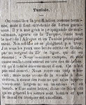 15 janvier 1882 Pacification de la Tunisie