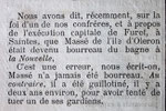 5 décembre 1886 Exécution capitale de Saintes (2)