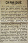 25 sept 1892 Saujon, l'institution St Louis de Gonzague