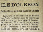 22 mai 1892 Ile d'Oléron Excursion de la société d'histoire (1)