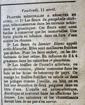 6 avril 1879 Les plantes médicinales d'avril