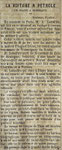 10 juillet 1892 La voiture à pétrole : Blaye-Bordeaux (1)