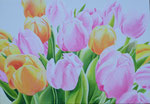 2015 " Tulpen III"   70 x 100 cm. acrylverf op linnen 