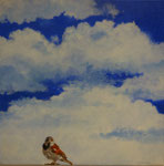 2013 "Contact" acrylverf op doek 40 x 40 cm. 