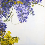 2014 "Wisteria I".    acrylverf op linnen 40 x 40 cm. 