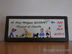 Plaque de maison illustrant la famille (chacun sa passion)ou toute autre illustration...