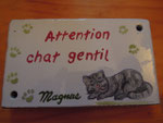Plaque personnalisée pour "Magnus"