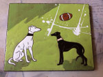 Dessous de plat pour des passionnés de Whippets et rugby