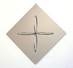 "acciaio", 1967 Metallrelief 40 x 40 x 16 cm