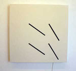 Gerhard von Graevenitz “Kinetisches Objekt, vier exentrische Streifen, je zwei synchron”, 1975 122 x 122 cm