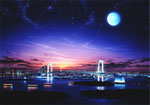 トウキョウナイツ/TOKYO  NIGHTS　80号　（020）　島倉仁/Jin Shimakura　acrylgouache and acrylic on board　©KAIDO Co. Ltd.
