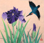 菖蒲小禽　変4号　紙本彩色　©INOUE KIYOHARU