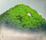 緑山独楼　F10号　紙本彩色　©INOUE KIYOHARU