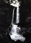 ウォーターフォール№4/WATER FALL №4　20号　（040）　島倉仁/Jin Shimakura　acrylgouache and acrylic on paper　©KAIDO Co. Ltd.　