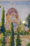 Aquarell - Maurisches Schlößchen - Wilhelma