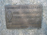 Unsere Gedenktafel