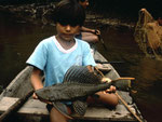 Eduardo mit einem L-Wels 1993.