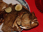 Rio Tefé-Reise 2010: Piranhas gebraten, schmeckt sehr gut.