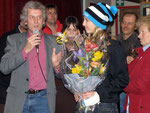 3/2009 Empfang der Junioren Weltmeisterin im Snowboard Sabine Schöffmann