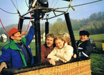 3/2000 mit ORF Wetterlady Christa Kummer nach der Ballonfahrt in der Steiermark