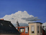 Blick vom Balkon/ 40x30 cm/ September 2024