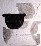 Sans titre - Technique mixte sur papier - 2009 - 41 x 45 cm 