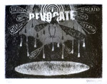 Damien Deroubaix - Revocate the agitator - Eau forte, aquatinte, pointe sèche et burin tirage 20 exemplaires - Urdla - 21 x 16,5 cm 