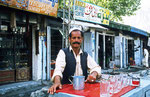 Wasserverkäufer in Gilgit, Pakistan