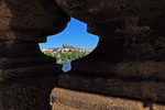 Prag, Blick von der Karlsbbrücke zum Hradschin, Tschechien