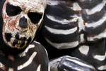 Skelett-Menschen, Bugamo-Stamm, Chimbu Province
